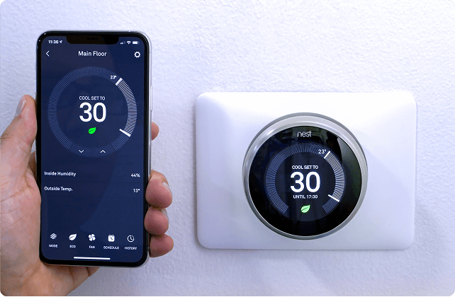 home automation thermostat control